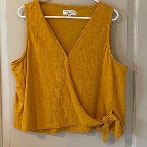 Madewell Texture & Thread Wrap-Tie Tank Top